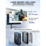 ACEMAGIC - AK1 Mini Pc N95 16GB RAM 512GB - Black - Image 4