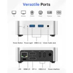 ACEMAGIC - V1 Intel N150 16GB RAM 512GB SSD Mini PC - Silver - Image 3