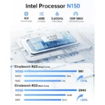 ACEMAGIC - V1 Intel N150 16GB RAM 512GB SSD Mini PC - Silver - Image 2
