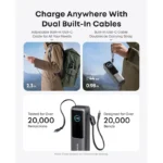 Anker - Power Bank 25k 165W Built-In USB-C - Black - Image 3