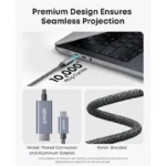 Anker - USB-C to HDMI Nano Cable 6ft 4K Braided - Black - Image 3