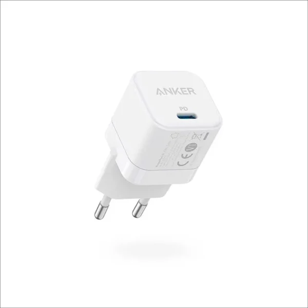 Anker - High-Speed USB-C Charger 20W - White