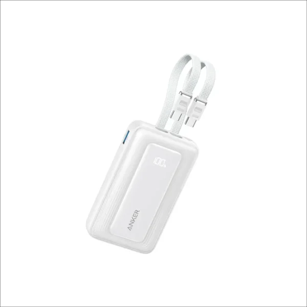 Anker - Zolo Power Bank 10K 35W + 2 USB-C Cables - White