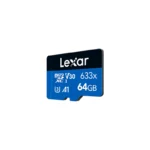 Lexar - Micro SD Card 64GB - Black Blue - Image 2