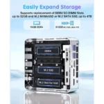 NipoGi - P2 Mini PC Ryzen 3 4300U 16GB 512GB - Silver - Image 9