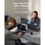 Anker - Charger 140W 4-Port PD With USB-C Cable - Image 4