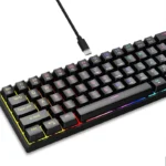 GigaMax - GM-800 60% Gaming Keyboard - Blue  Switches - Arabic & English - Image 7