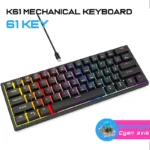GigaMax - GM-800 60% Gaming Keyboard - Blue  Switches - Arabic & English - Image 4