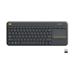 Logitech - K400 Plus Touch Wireless Keyboard Arabic and English
